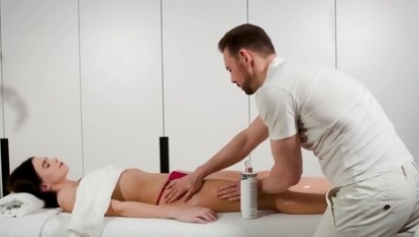 Massage turns Jenny Doll into cock-hungry slut