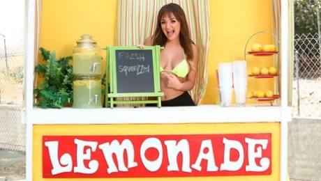 Video  The lemonade stand porn with a slutty hottie Charlotte Cross