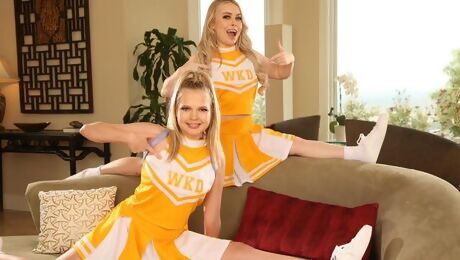 Coco Lovelock and Haley Spades are enjoying their double-headed dildo