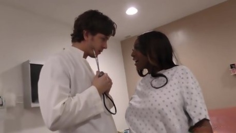 two white guys fuck a pregant black girl